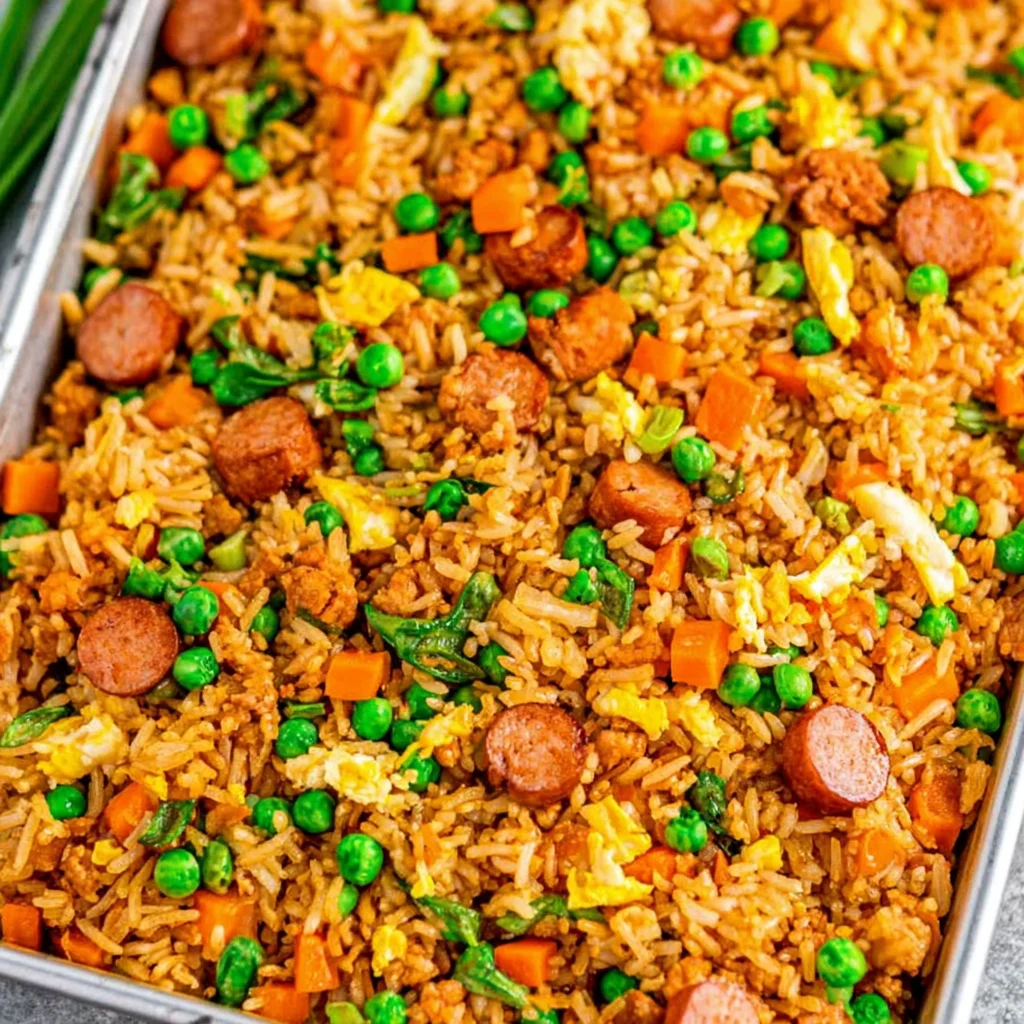 Sheet Pan Fried Rice
