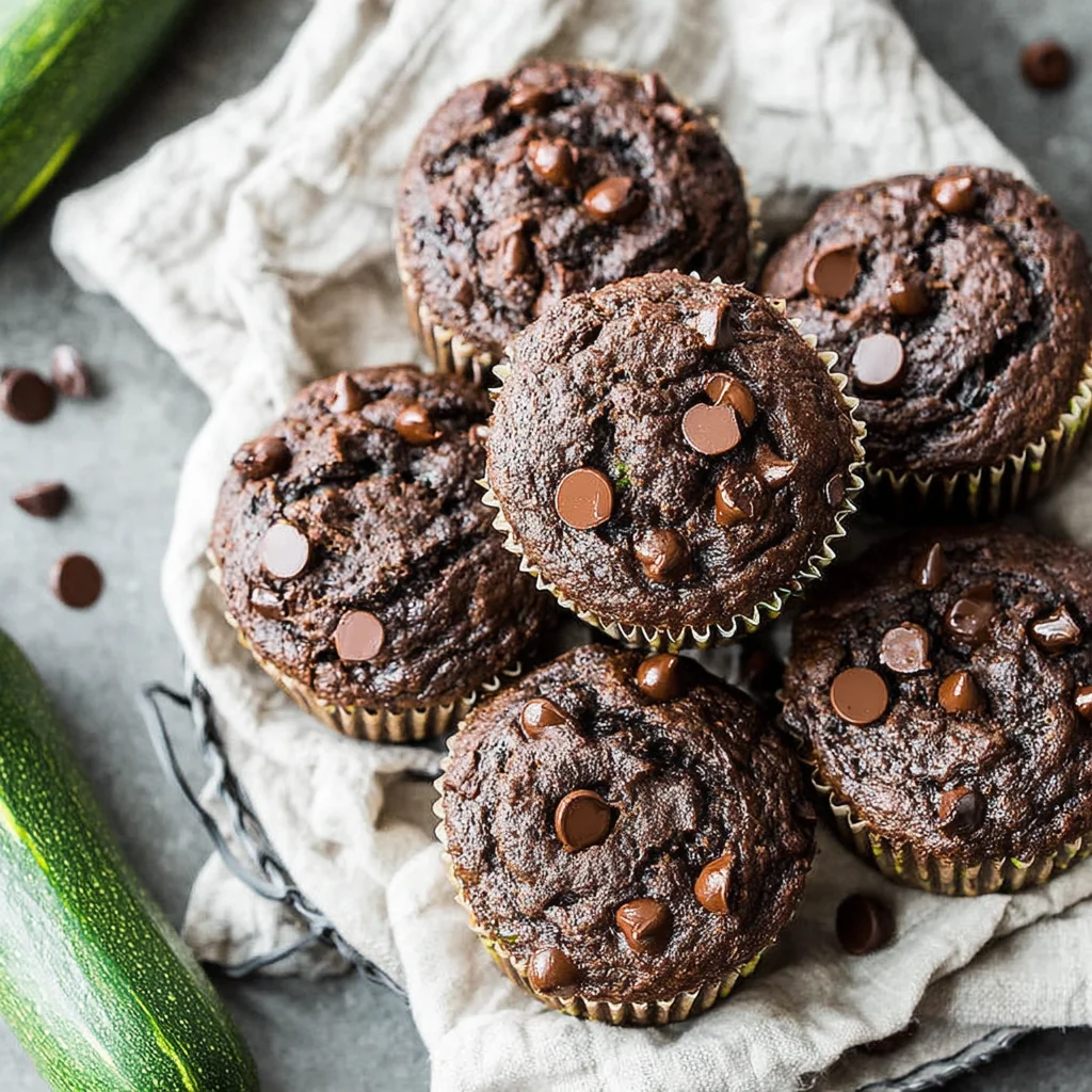 Chocolate Zucchini Muffins