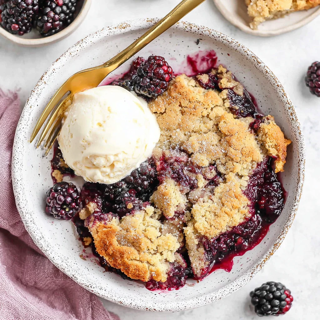 Easy Blackberry Cobbler