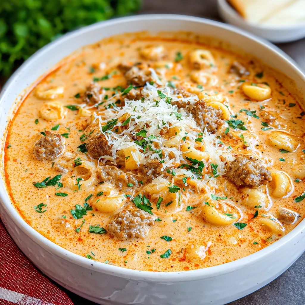 Italian Sausage Ditalini Soup