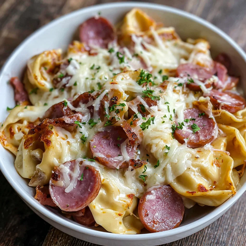Slow Cooker Pierogi Kielbasa Casserole
