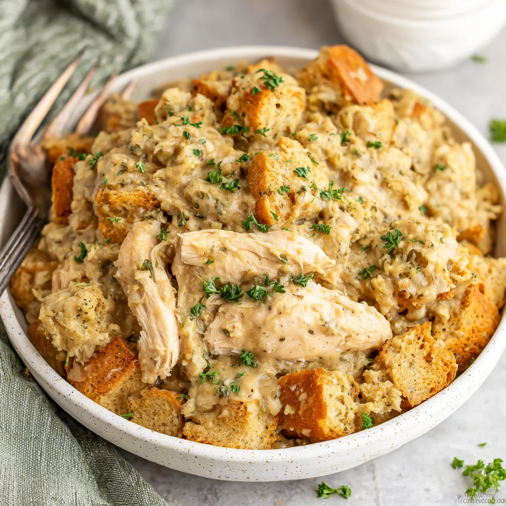 Crockpot Chicken and Stuffing
