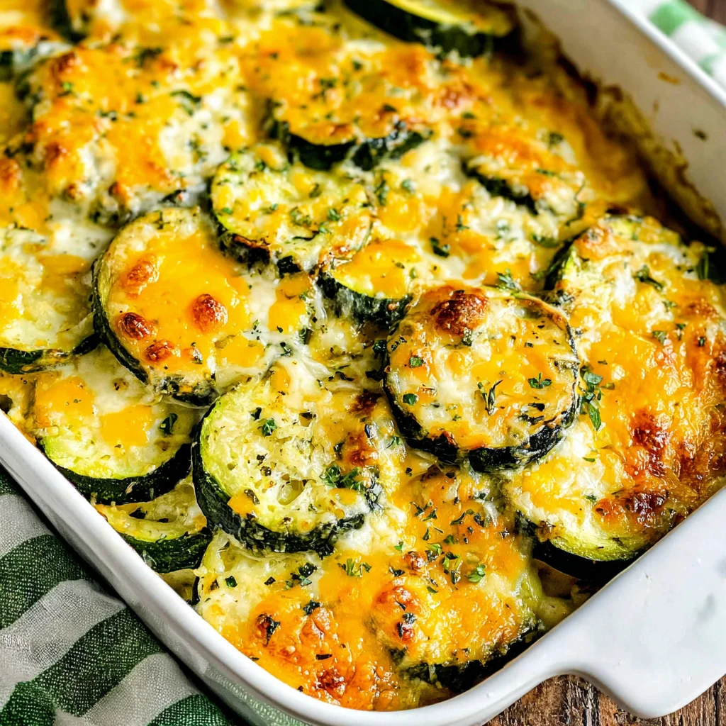 Low-Carb Cheesy Zucchini Bake
